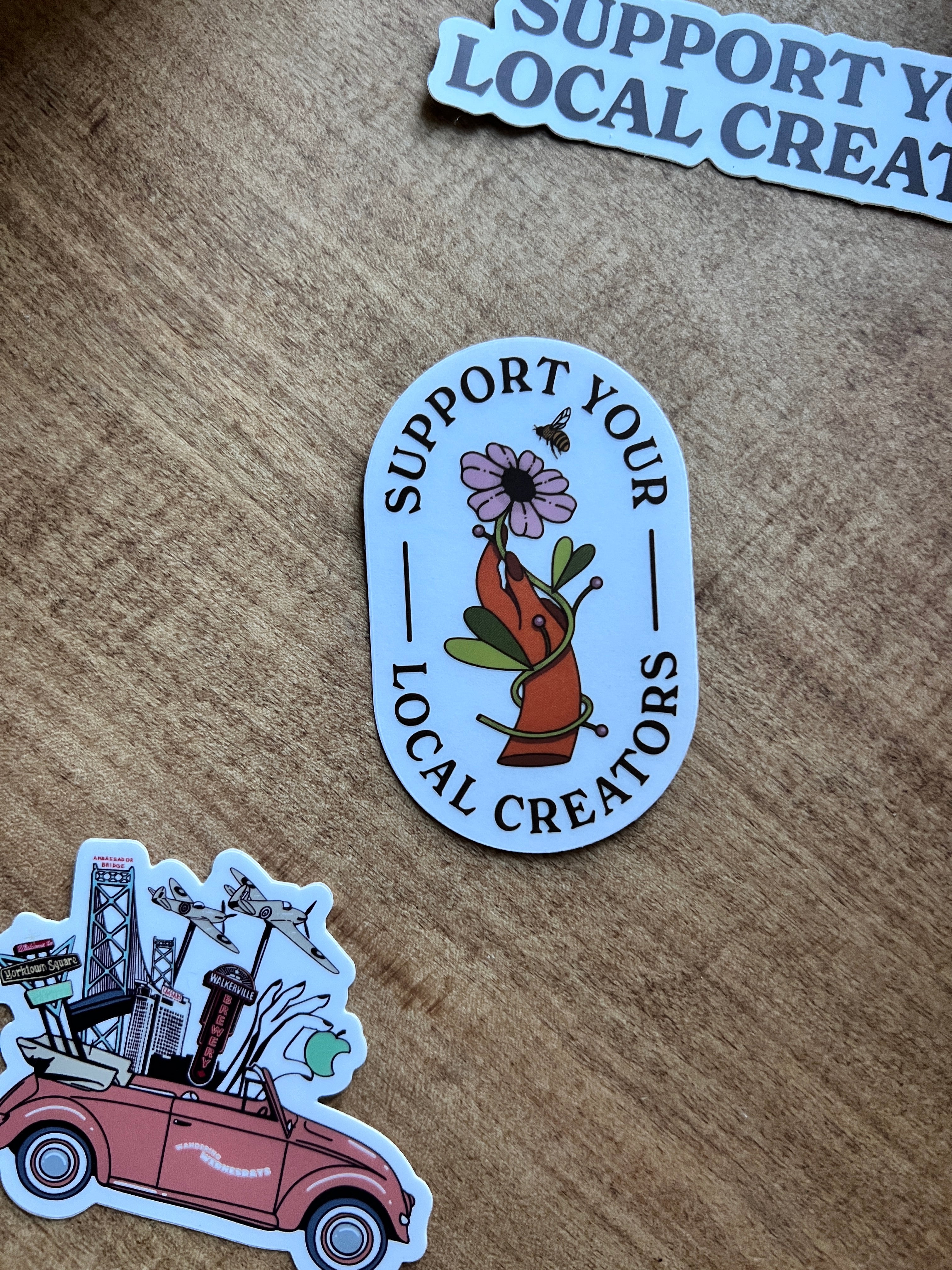 CLEAR Support Your Local Creators Sticker