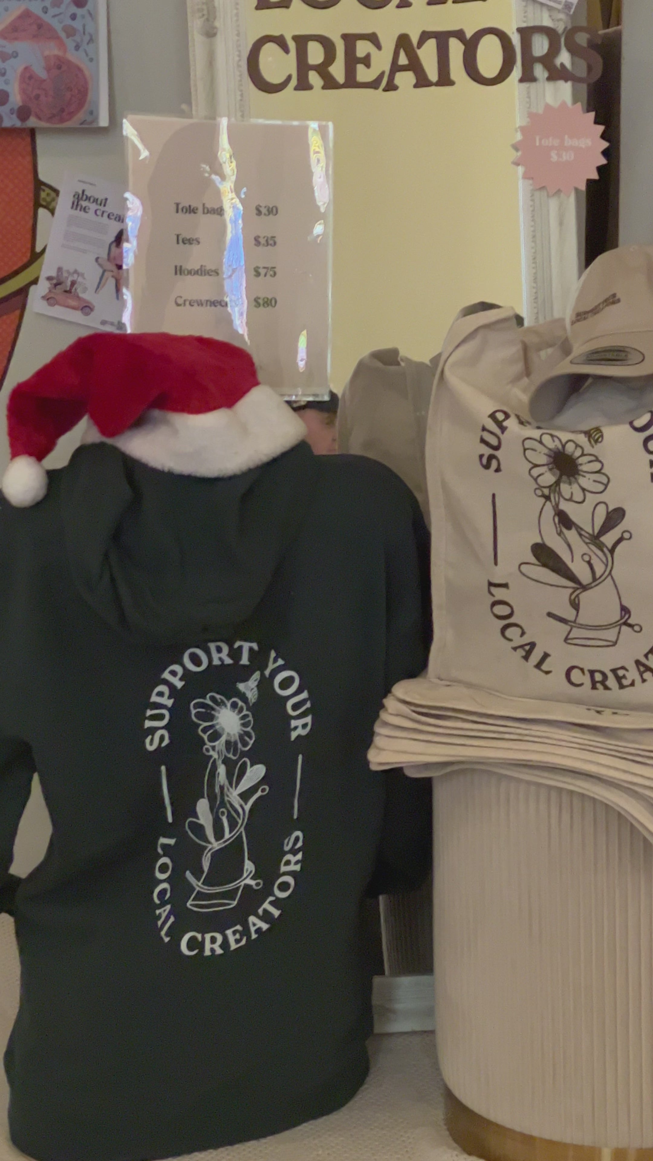 HOODIE Support Your Local Creators